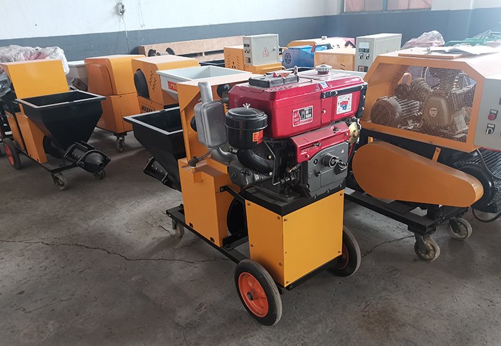 Performance Of Mortar Spraying Machine