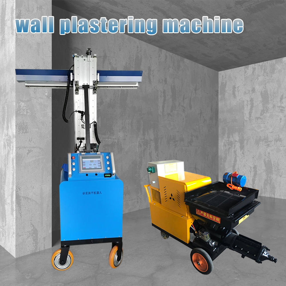 DR1000 - 8 Rack Transmission Automatic Wall Cement Plastering Machine  