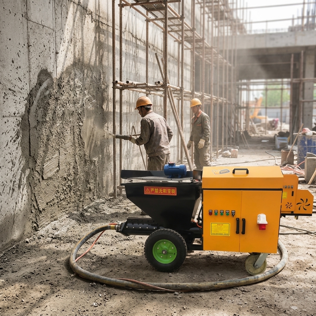 How Automatic Mortar Jetting Machines Are Transforming Modern Plastering Construction