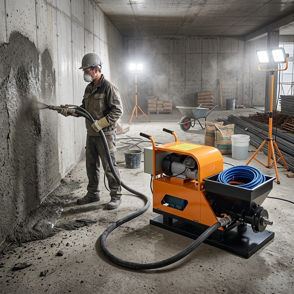 Working Principle and Product Structure of Mortar Spraying Machine